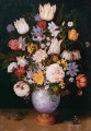 ボシャールト・アンブロシウス 中国の花瓶に入った花束
